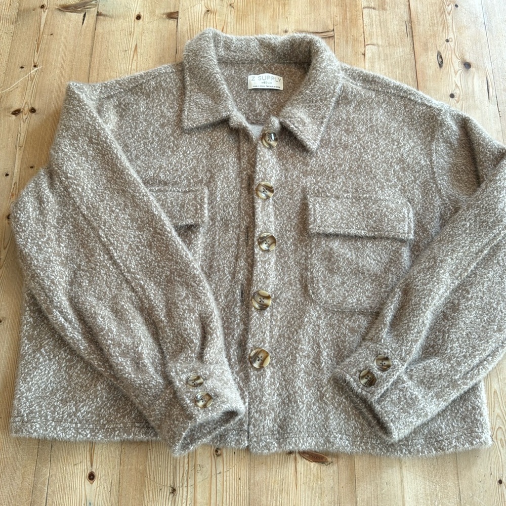 Z Supply cropped Shacket